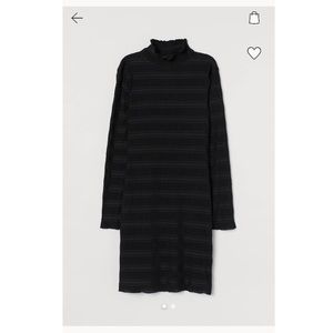 NEW Fitted Ruffled Turtleneck LBD